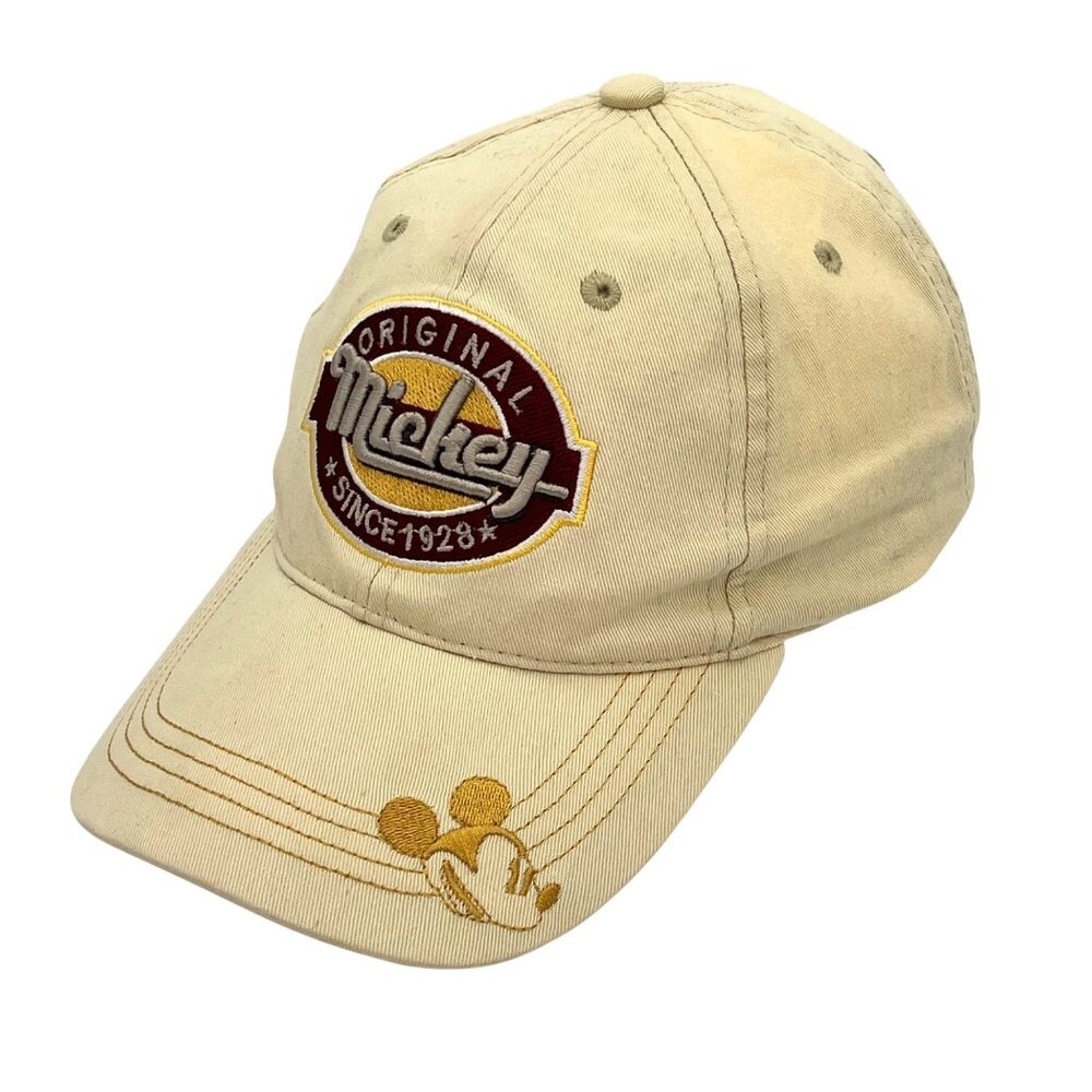 Disney Mickey Mouse Baseball Flop Cap Hat Original Since 1928 Embroidered Logo